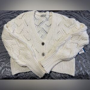 Arizona Jean Company White Knit Cardigan